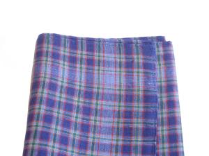 Purple Plaid Handkerchief, $7